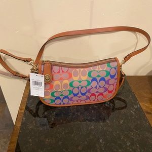 NWT Coach Multi-Colored Cross Body